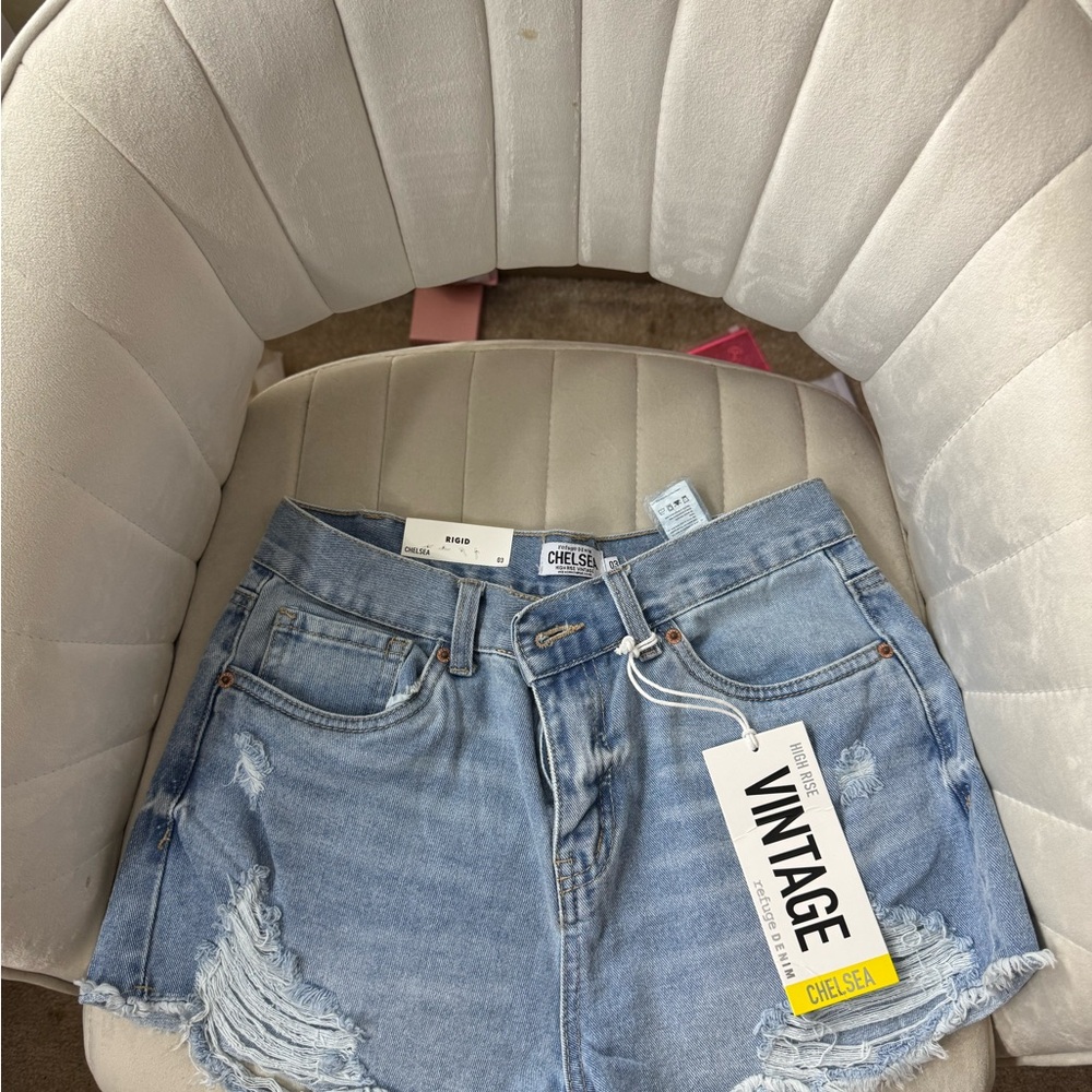 Vintage Blue Denim Shorts